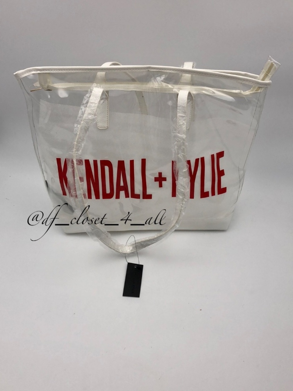 Kendall + Kylie Transparent Tote Shoulder Bag